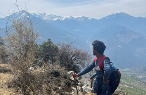 Kharsali Casa | Room 4 - Wondering himalaya view from Our homestay . Fantastic View and nature