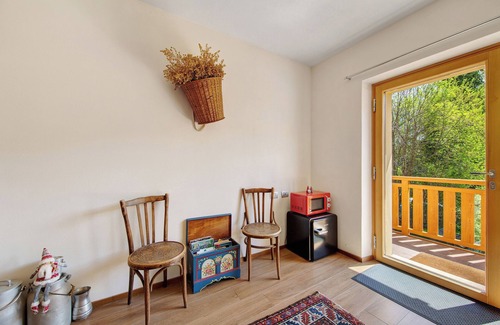 Pieve di Cadore Apartamento | Habitación '5- Affittacamere Nene Mansarda' con vistas a las montañas, terraza compartida y Wi-Fi