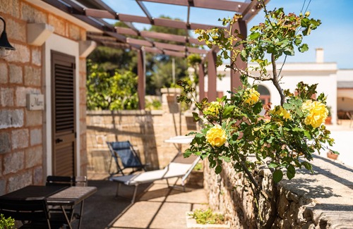 Vitigliano Apartamento | Habitación 'Angeli Nel Salento - C H - Mare' con Terraza Privada, Wi-Fi y Aire Acondicionado