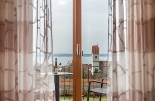 Hagnau Apartamento | Habitación 'Doppelzimmer Mit Balkon' con vistas al lago, balcón y Wi-Fi
