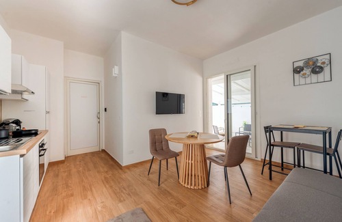 Cavallino Apartamento | Habitación 'San Giorgio Rooms 2' con terraza compartida, Wi-Fi y aire acondicionado.