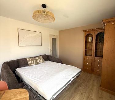 Wimereux Apartamento | Rose Mer, Appartement à 20 mètres de la mer avec parking privé et balcon, Animal accepté