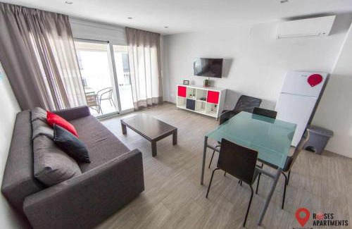 Centro de Roses Apartamento | Roses Apartments 2 - vista mar lateral 1habitacion