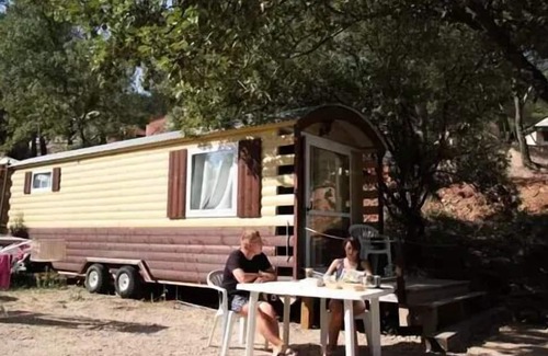 Villecroze Cabina | Camping Les Cadenières **** - Trailer 2 habitaciones Privilege 3/4 personas