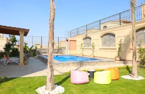 6th of October City Villa | Royal Mansion with private pool in sheikh zayed Compound families