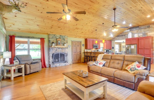 The Rock Casa | Rural Georgia Farmhouse Getaway w/ Porches, Views