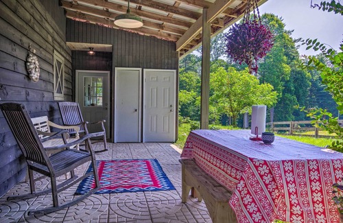 Hendersonville Cabaña | Rustic & Authentic Farm Stay by Dupont Forest!