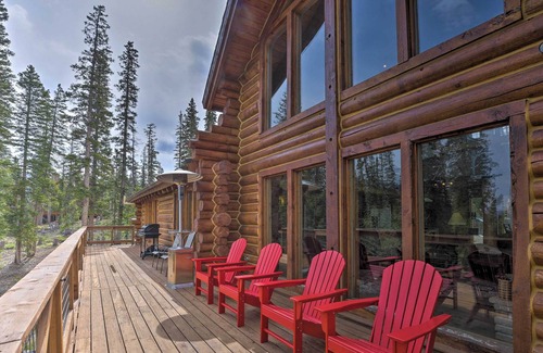 Quandary Village Cabina | Cabina rústica de Breckenridge con vistas a la bañera de hidromasaje y Mtn!