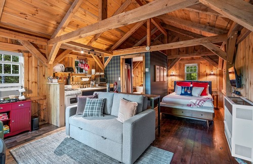 Bethel Cabina | Rustic Cabin! Firepit! Dog Friendly! Hot Tub!