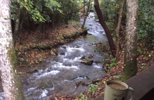 Hiawassee Cabina | Linda cabaña Creekside!♥ ️
