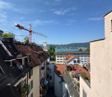 District 8 Casa | Rustic lakeside gem with rooftop looking to Zurich see