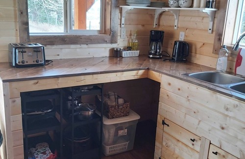 Division No. 8 Cabina | Rustic Loft Cabin Experience on Acreage between Sylvan Lake and Gull Lake