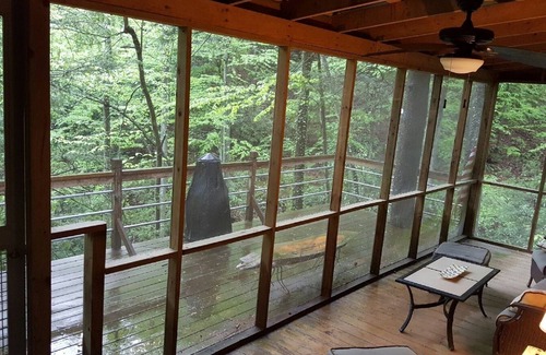 Saluda Cabina | Rustic log cabin on Pearson falls rd