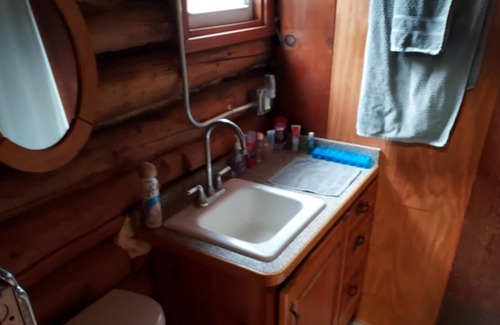 Houghton Lake Heights Cabina | Rustic log cabin near beaches and local boat ramp