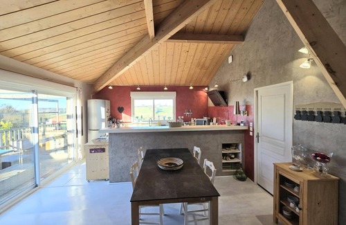 Montagrier Cabaña | Casa rural con piscina privada y jardín en Montagrier, Dordogne