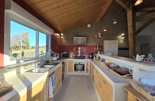 Montagrier Cabaña | Casa rural con piscina privada y jardín en Montagrier, Dordogne