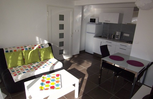 Sete Casa | Sète, F2 magnífica vista al mar, apartamento F2 magnífica vista al mar-terraza de teca
