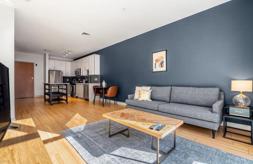 D Street - West Broadway Apartamento | S Boston 1BR w Doorman WD nr Seaport BOS-189