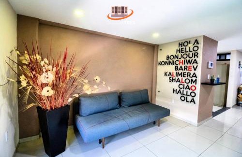 Ciudad López Mateos Apartamento | S10 DOBLE CAMA MATRIMONIAL Premium Suite Frente al TEC CEM con Cocineta WiFi Balcón Parking Terraza