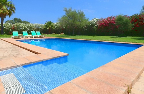 Campos Villa | Sa Vinya 405 fantástica finca rústica con piscina privada, terraza, jardín y aire acondicionado