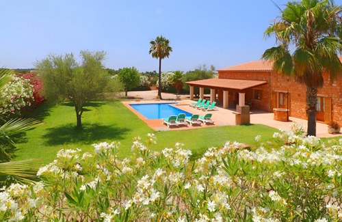 Campos Villa | Sa Vinya 405 fantástica finca rústica con piscina privada, terraza, jardín y aire acondicionado