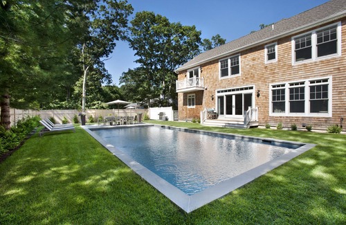 Sag Harbor Casa | Sag Harbor Luxury Home, piscina climatizada, a pie de playa privada, a pie de pueblo