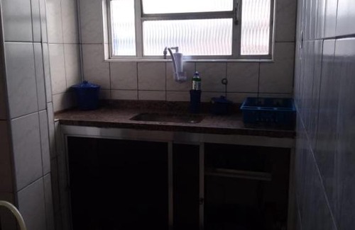 Sao Vicente Apartamento | Sala living vista mar Wi-fi e smart tv