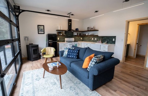 Lowell Point Cabaña | Salted Roots Orange Door Cottage with Ocean View