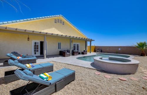 Desert Hot Springs Casa | Saltwater Pool, Spa and Fire Pit Home with Mtn Views!