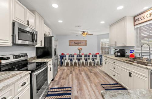 Gulf Lagoon Beach Casa | Sand Castle-Pool, Game Rooms, covered outdoor space with tiki bar, 1min walk to beach