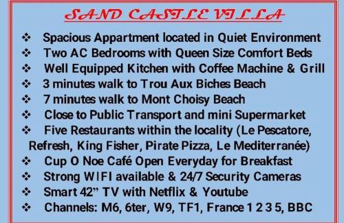Mont Choisy Apartamento | Sand Castle Villa