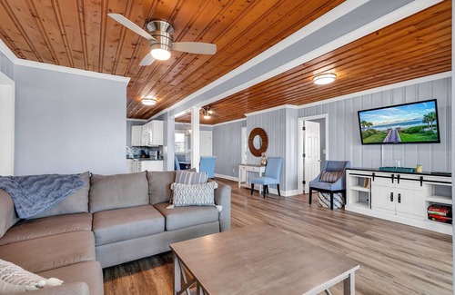 North Myrtle Beach Casa | Sandpiper Oceanfront*Firepit*Heated Pool*Spa*Views