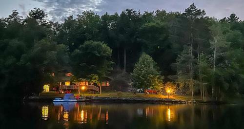 Saranac Lake Casa | Saranac Lakefront Cabin Fall Foliage Retreat