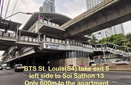 Yan Nawa Apartamento | Sathon 15 apartment close to BTS Skytrain St Louis & Surasak