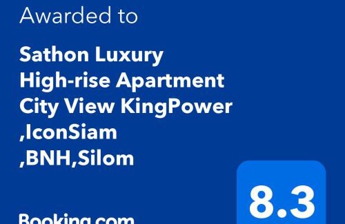 Thung Maha Mek Apartamento | Sathon Luxury High-rise Apartment City View KingPower ,IconSiam ,BNH,Silom