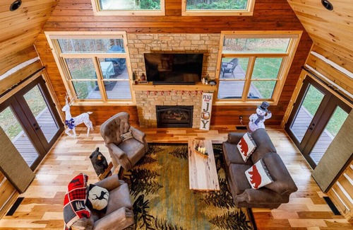 Egg Harbor Cabina | Sauna, Downtown Egg Harbor - Larsen Lodge
