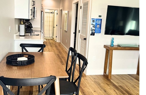 Port St. Joe Cabaña | "Scallop Cottage" is a pet friendly, 2 bed, 1 1/2 bath unit accepting 5 guests. Pool Coming 2025!