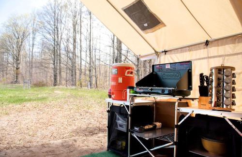 Otsego County Otro | Scenic Northern Michigan Glamping Tent on a Regenerative Farm