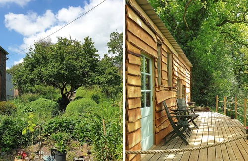 Brazzacott Cabaña | SCOLLAS LODGE, pet friendly, with hot tub in Launceston