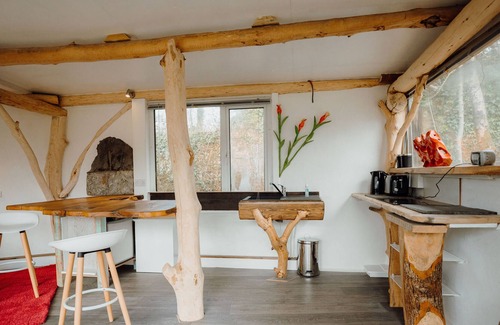 Kilgetty Cabina | Sculpted Log Cabin in the grounds of Begelly House