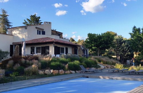 La Cadiere-d'Azur Casa | Vista al mar y a las colinas, 7 dormitorios, piscina climatizada,