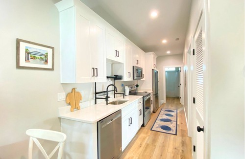 Port St. Joe Cabaña | "Sea Turtle Cottage" is a pet friendly, 2 bed, 1 1/2 bath unit accepting 5 guests. Pool Coming 2025!