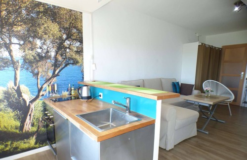Les Sablettes Apartamento | Vista al mar, aire acondicionado, Wifi, playa en frente