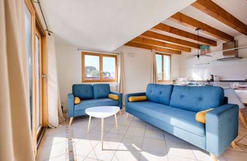 Saint-Pierre-Quiberon Chalet De Esquí | Vista al mar - Casa para 7 con balcón