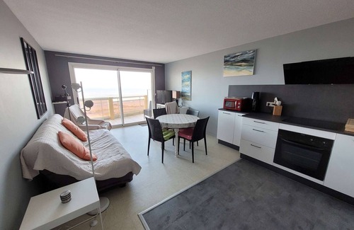 Merlimont-Plage Apartamento | Apartamento frente al mar con ascensor y balcón