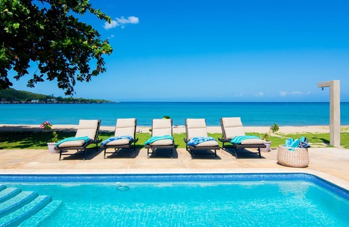 Rio Bueno Villa | Seahorse- - Una rebanada de cielo caribeño en una playa privada, comunidad cerrada