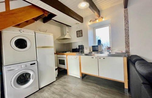 Santec Cabaña | Bisquine-Gîte-Vista al Jardín-Baño Privado-Familiar