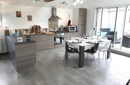 Tredrez-Locquemeau Cabaña | casa vista al mar para 4 personas