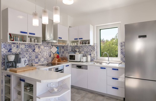 Cove Osibova (Milna) Casa | Villa de lujo junto al mar con piscina Bahía Makarac, Brac (K-22637)