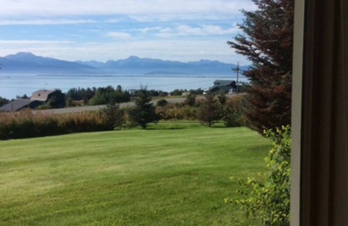 Kachemak Casa | ¡Vista marítima! ¡Increíble vista de 180 grados de la bahía de Kachemak, los glaciares y el Homer Spit!
